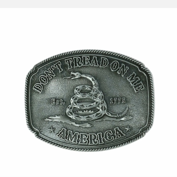 Don't tread on me snake belt buckle - Picture 2 of 2